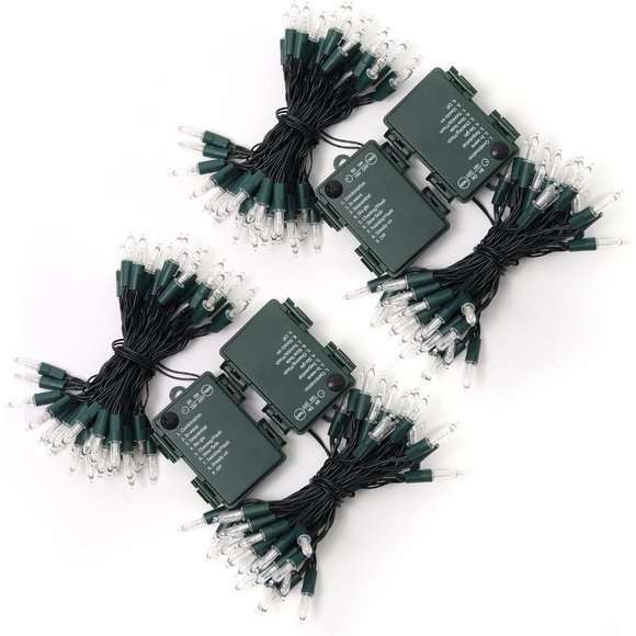 4 Pack 50LED Christmas Tree Light 16FT Battery Operated Waterproof Holiday Decor - Picture 7 of 7